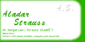 aladar strauss business card